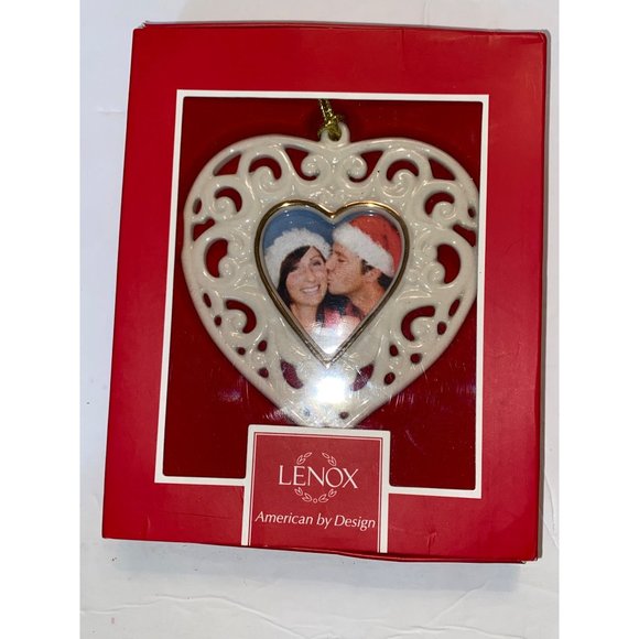 Lenox Holiday Lenox Heart Shape Frame Christmas Ornament Wedding Or Anniversary Gift Poshmark
